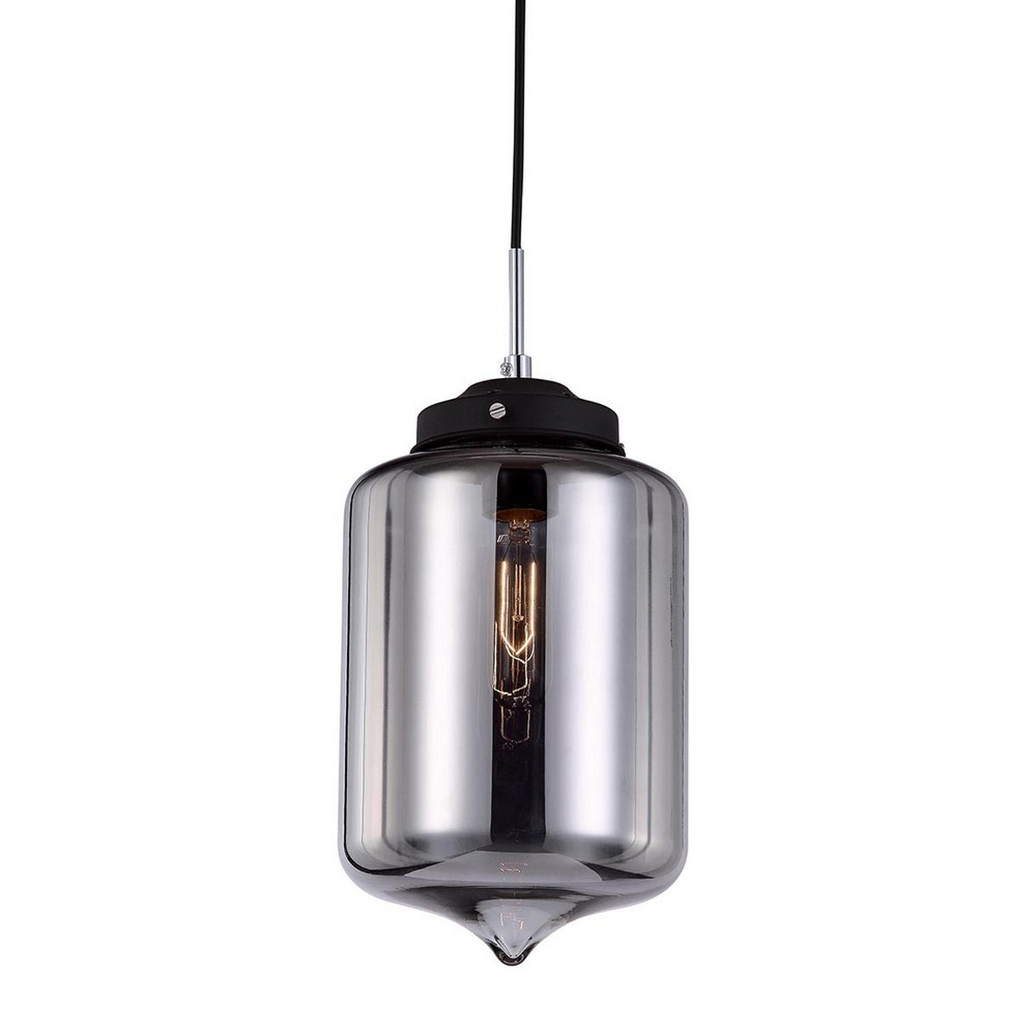 Italux Lighting Industrial Pendant Light Black N - Black