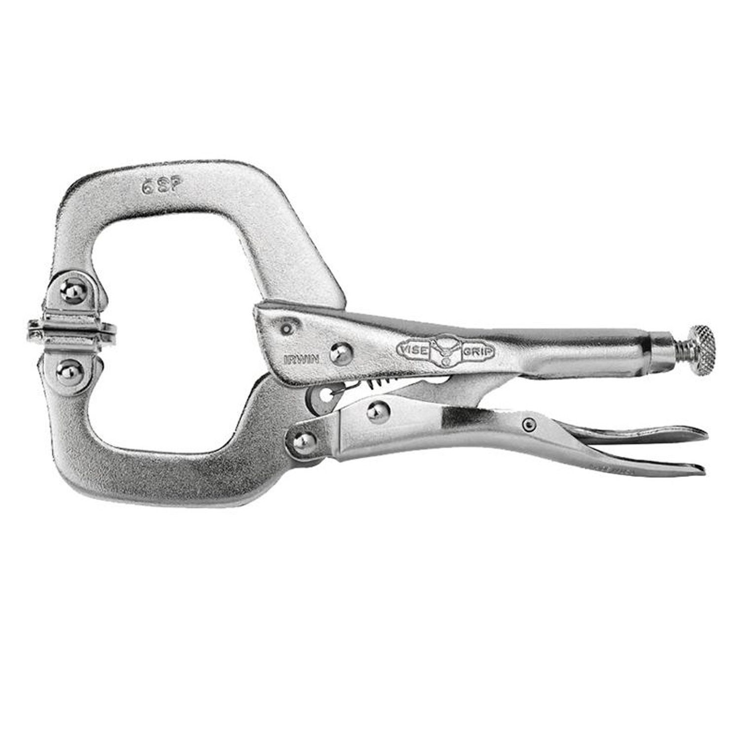 Irwin Vise-Grip Locking C-Clamp Swivel Pad