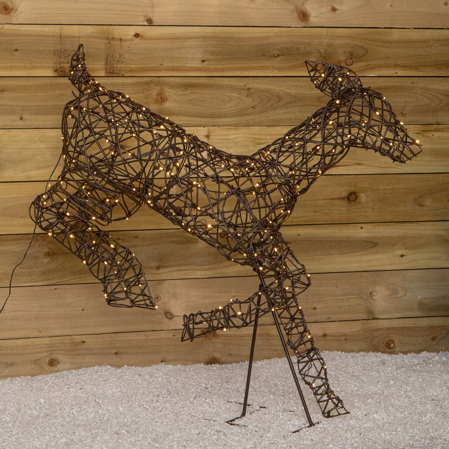 Samuel Alexander Unisex Brown Prancing Doe Christmas Reindeer With 220 White Leds & Timer In 1M - Image 4