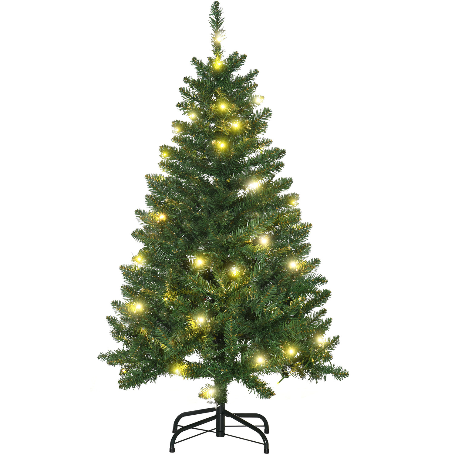 Aka 4Ft Artificial Christmas Tree With Warm White Led Lights ,Green