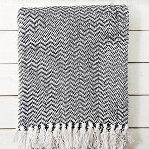 Zigzag Cotton Handloom Throw Blanket