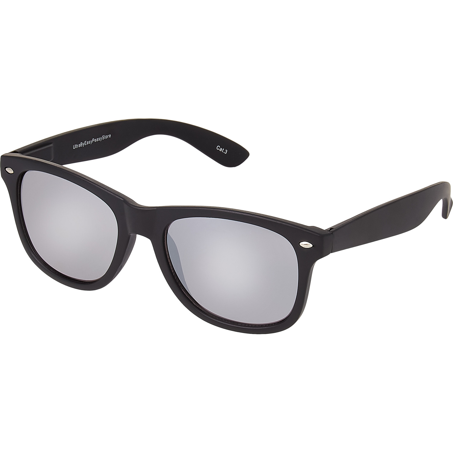Ultra Adults Classic Retro Style Sunglasses Uv400 Mens Womens - Black