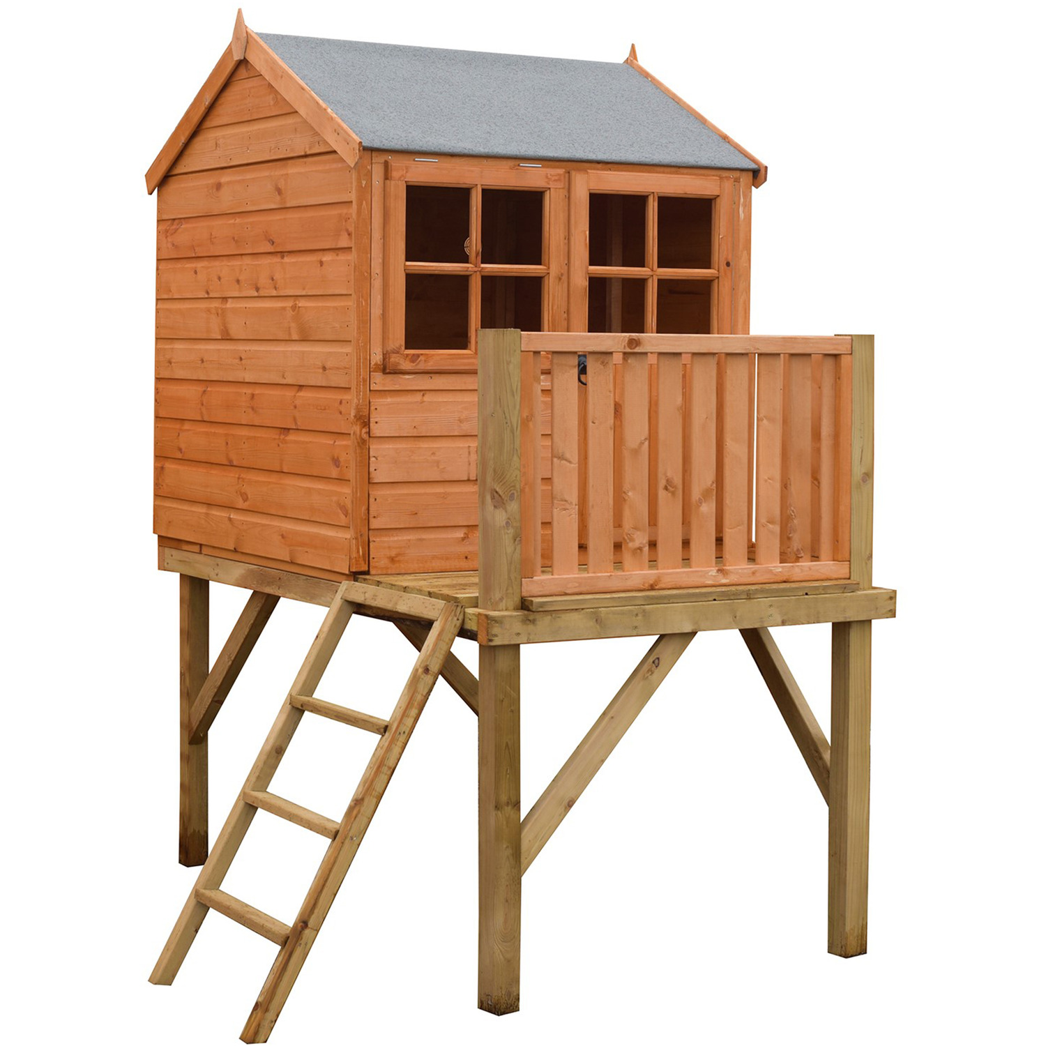 Image of Bunny Platfom Playhouse - Honey Brown