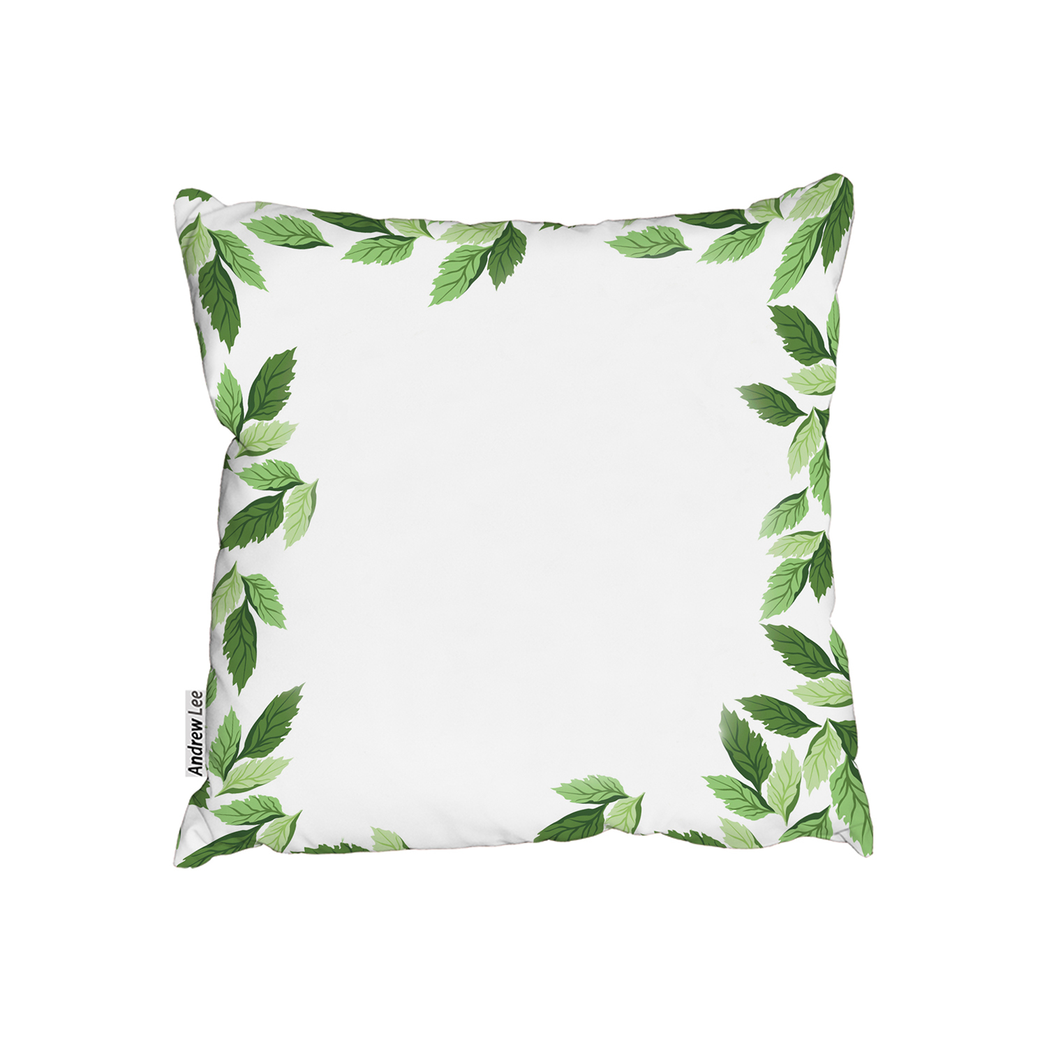Green Border Cushion - Green / 60cm
