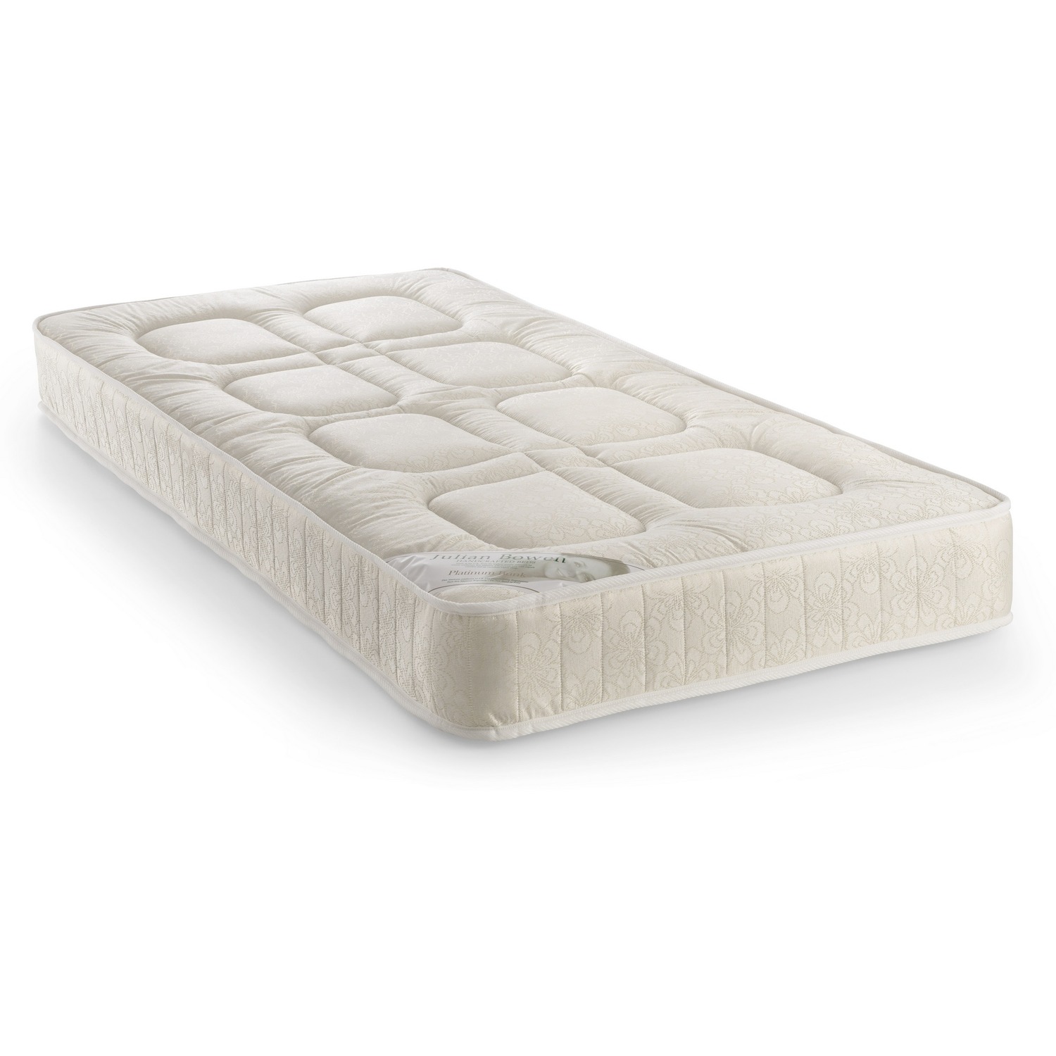Julian Bowen Platinum Bunk Mattress, Single, 90cm - H18 x W91.5 x D191cm | 90cm/3ft Mattress for Single or Bunk Beds, 18cm/7in Depth, Medium Firm for Balanced Support, Back Pain Relief, Hypoallergenic - Image 5