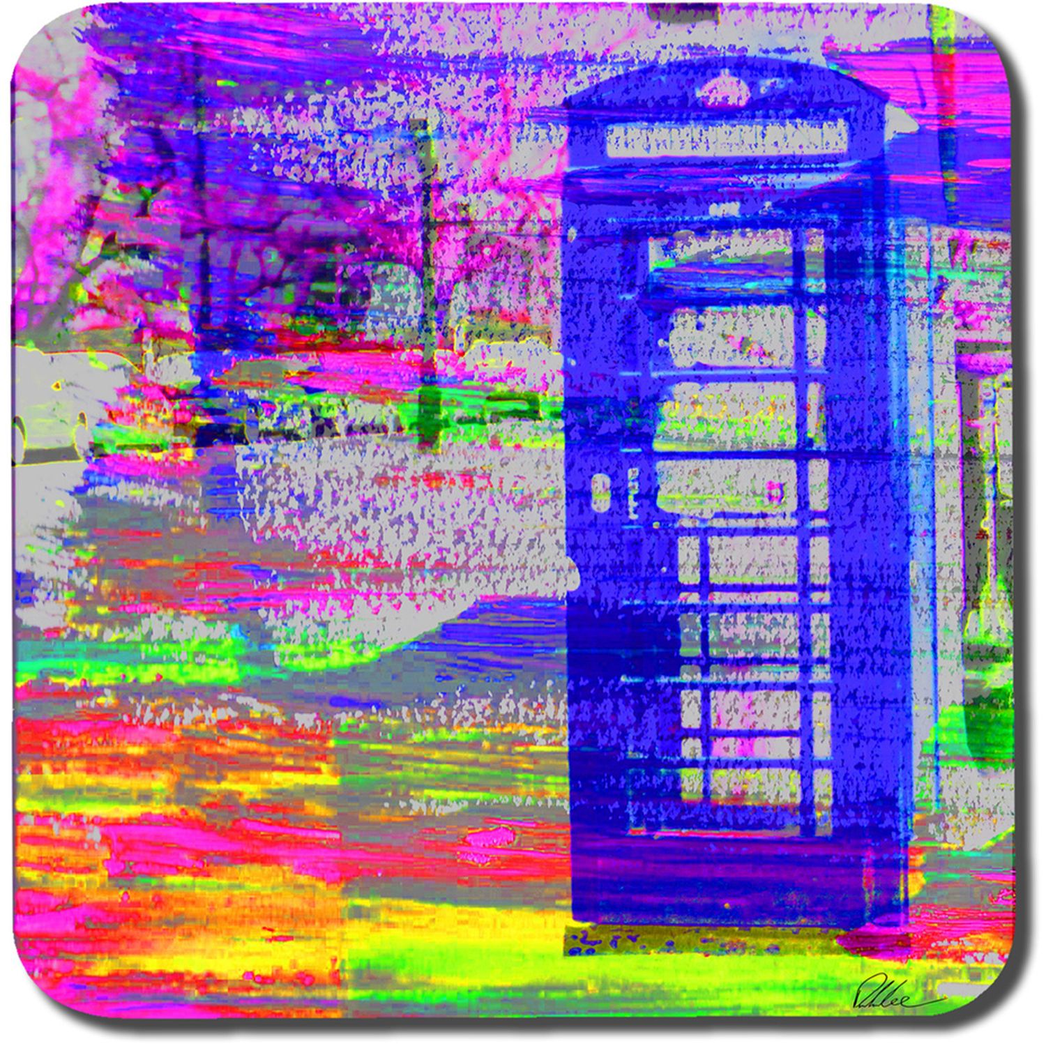 Postcode Coasters London Post Box Coaster