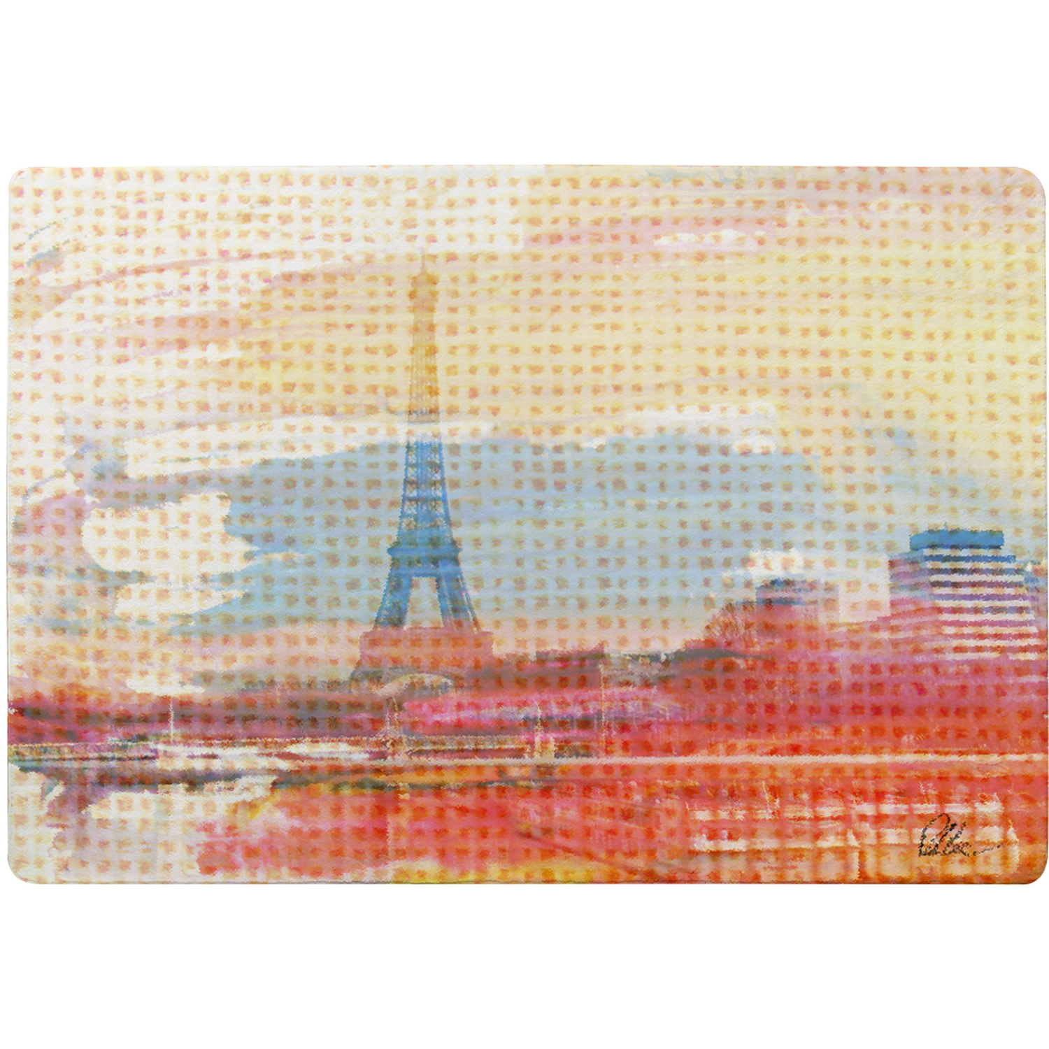 Hessian Paris Rug - Red / 150cm thumbnail