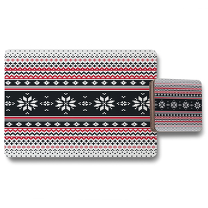 Abstract Christmas Dining Placemat  Coaster Set