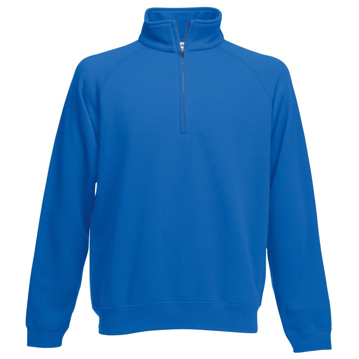 Mens Zip Neck Sweatshirt - Royal / XL