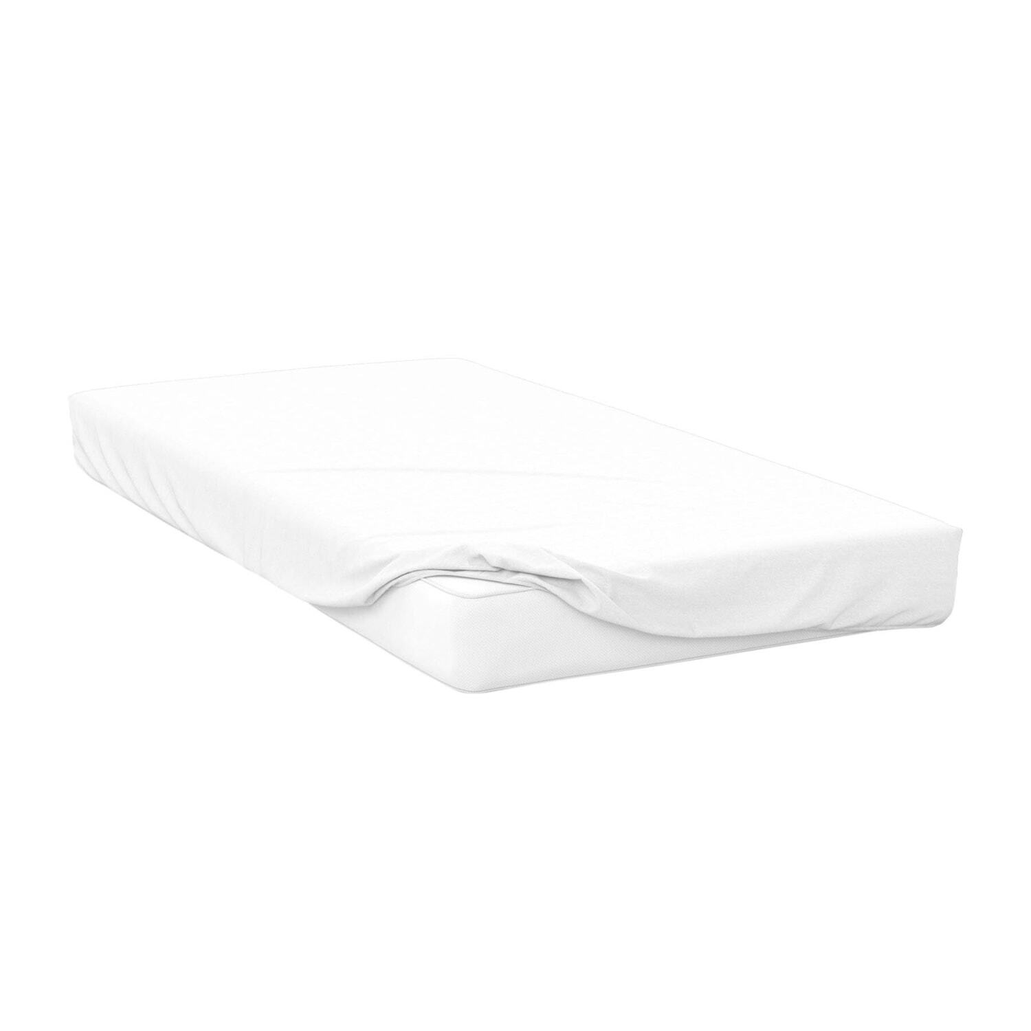 400 Thread Count Egyptian Cotton Extra Deep Fitted Sheet - BM135 - White / Single