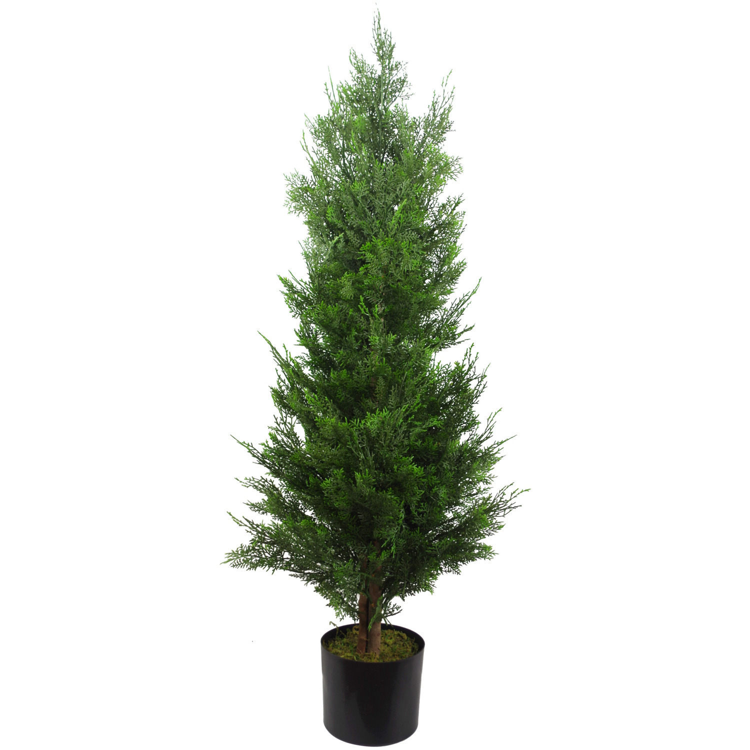 Realistic Artificial Cypress Topiary - Green / 55cm
