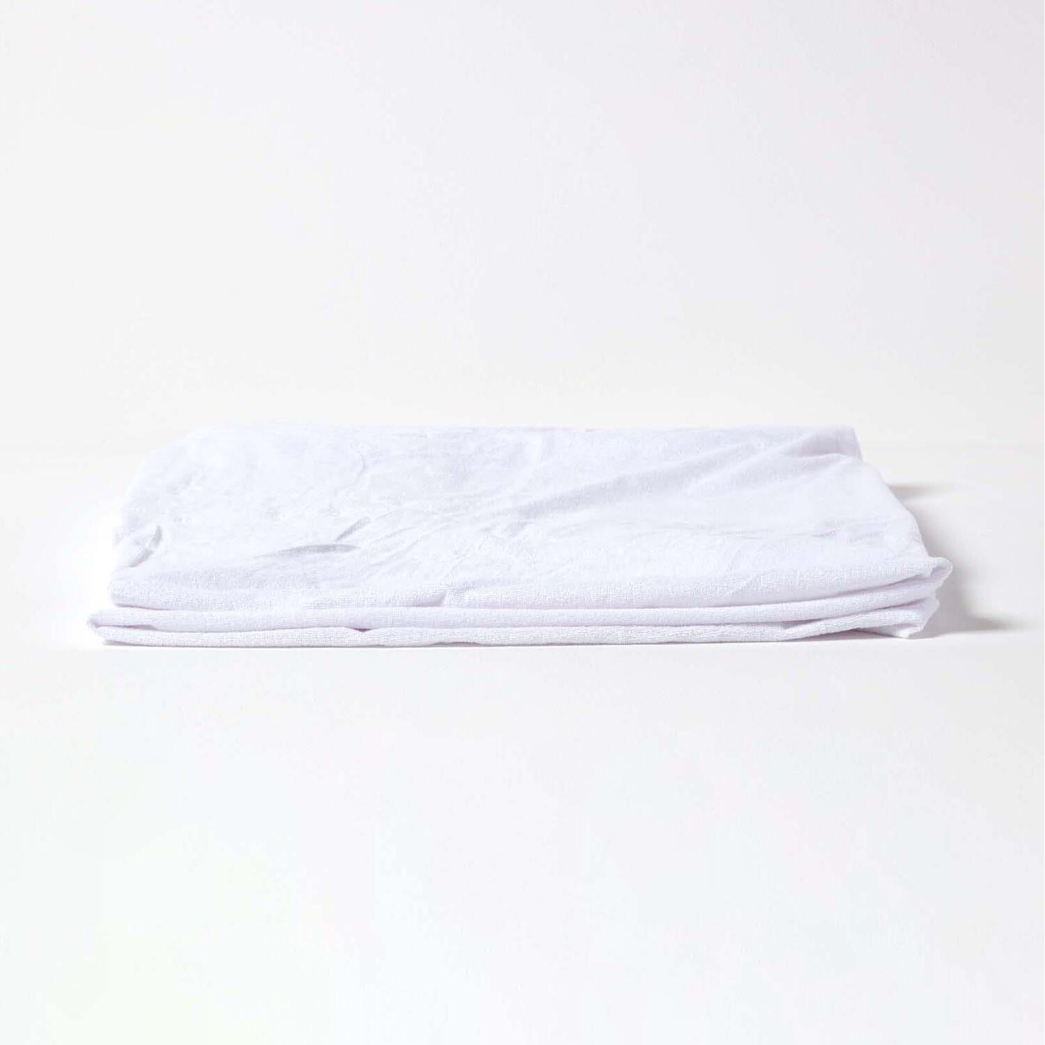Comfortnights Waterproof Terry Towelling Mattress Protector – Single 90x190x32cm, Optical White, OEKO-TEX