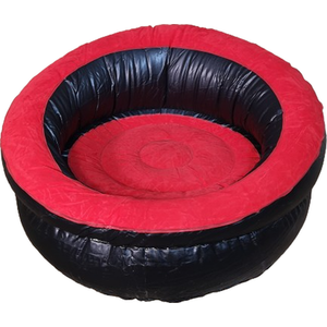 85cm Black Inflatable Single Gaming or Camping Lounger Chair