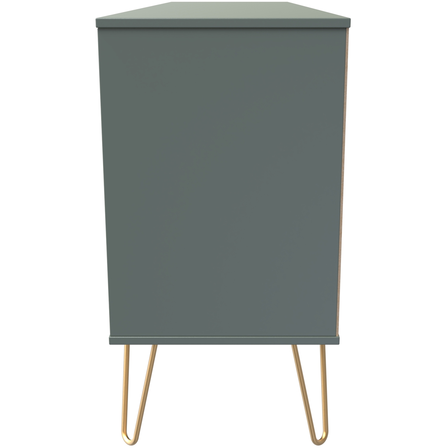 Linear 6 Drawer Tv Unit - Reed Green
