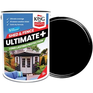 Black Exterior Wood Paint 5 Litres One Coat Paint