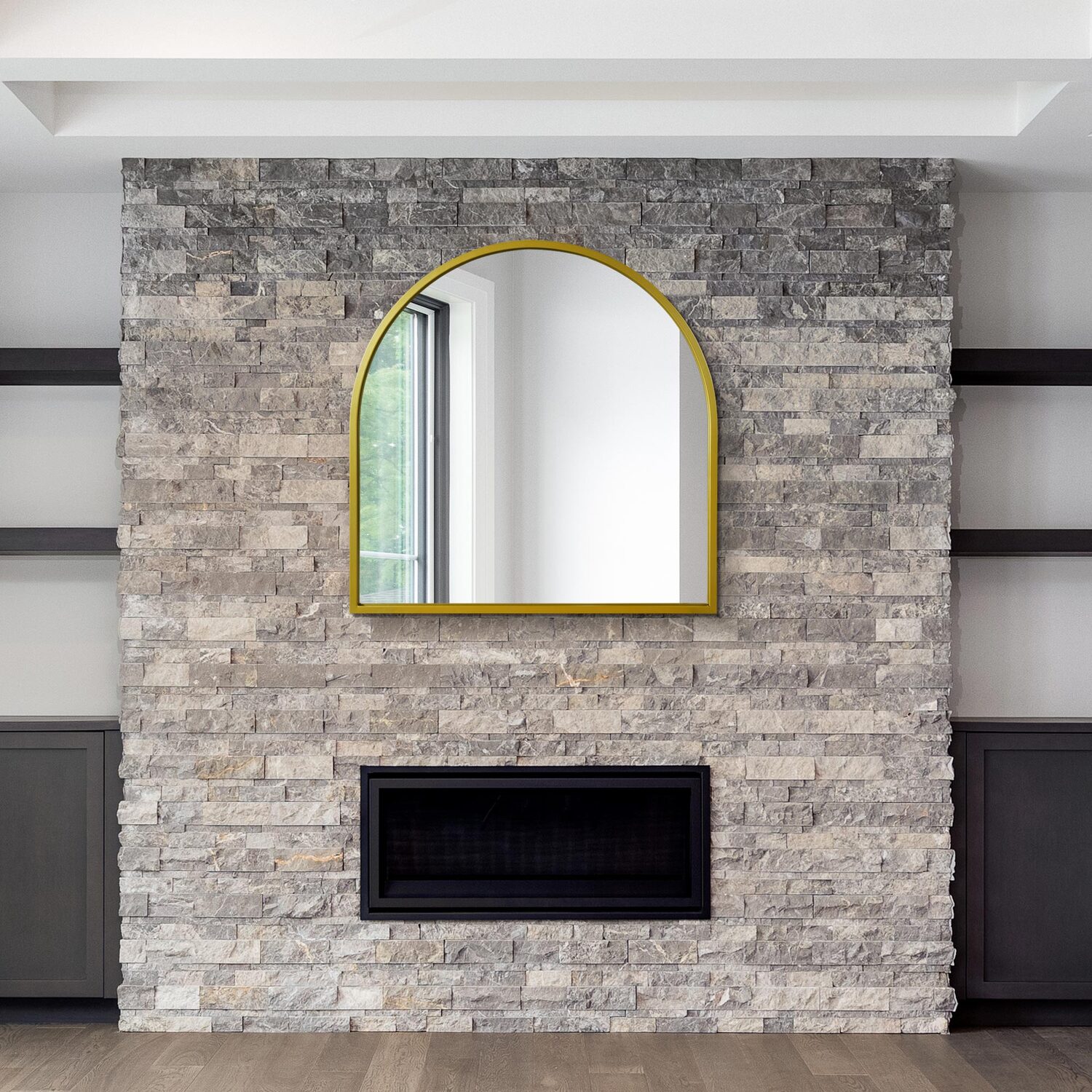 Image of The Arcus Gold Framed Arched Wall&hellip;