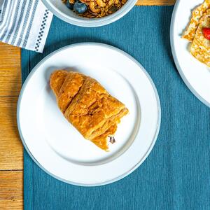 20cm White Enamel Side Plates Pack of 12