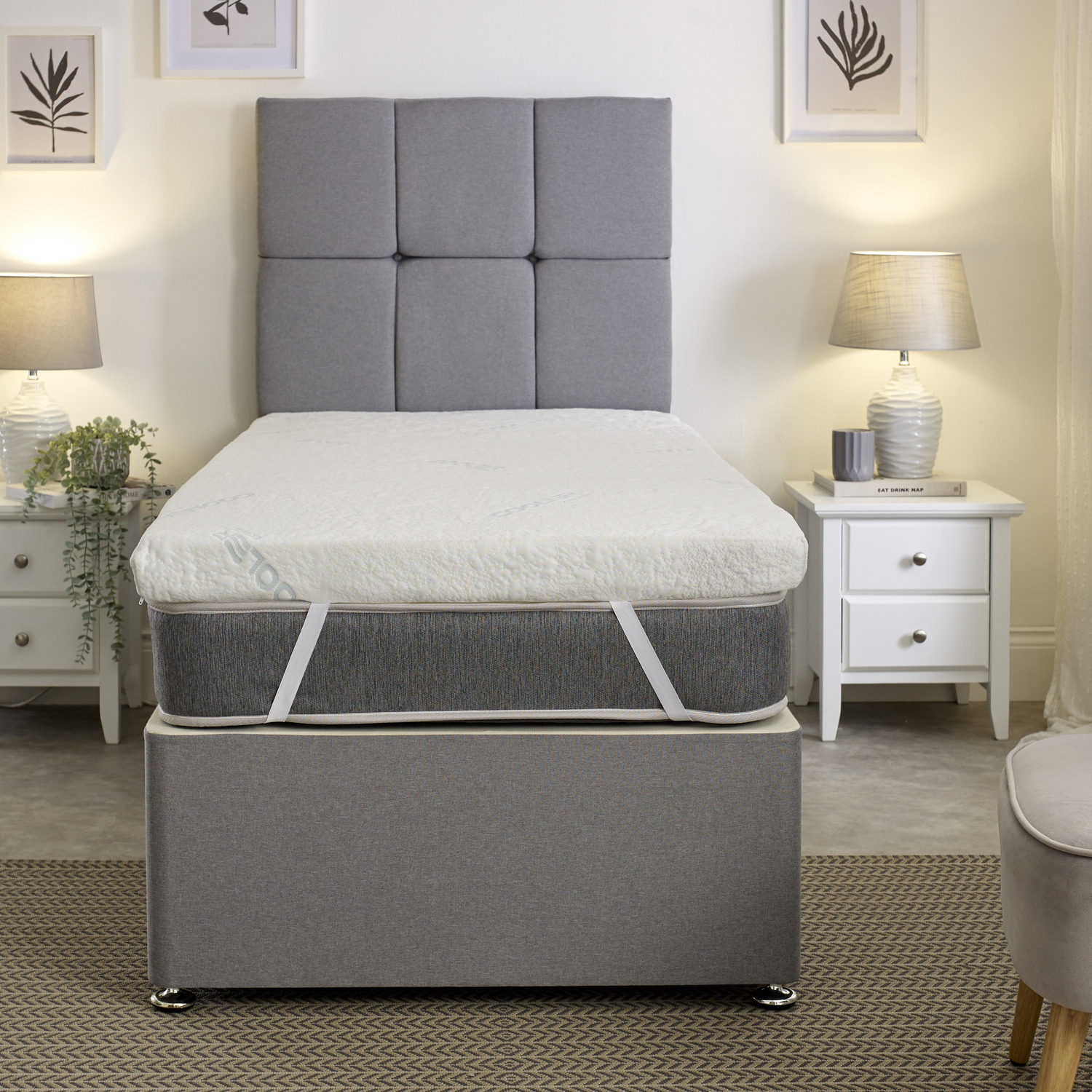 2 deep cooler extreme cool blue foam mattress toppers with ice technique