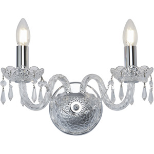 Tallinn Chrome 2Lt Wall Light