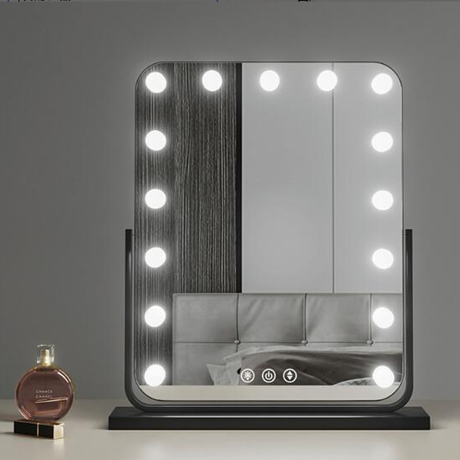 Rotatable Mirror Image Hollywood Luxury 360-Degree Rotatable Vanity Mirror 3 Light Modes