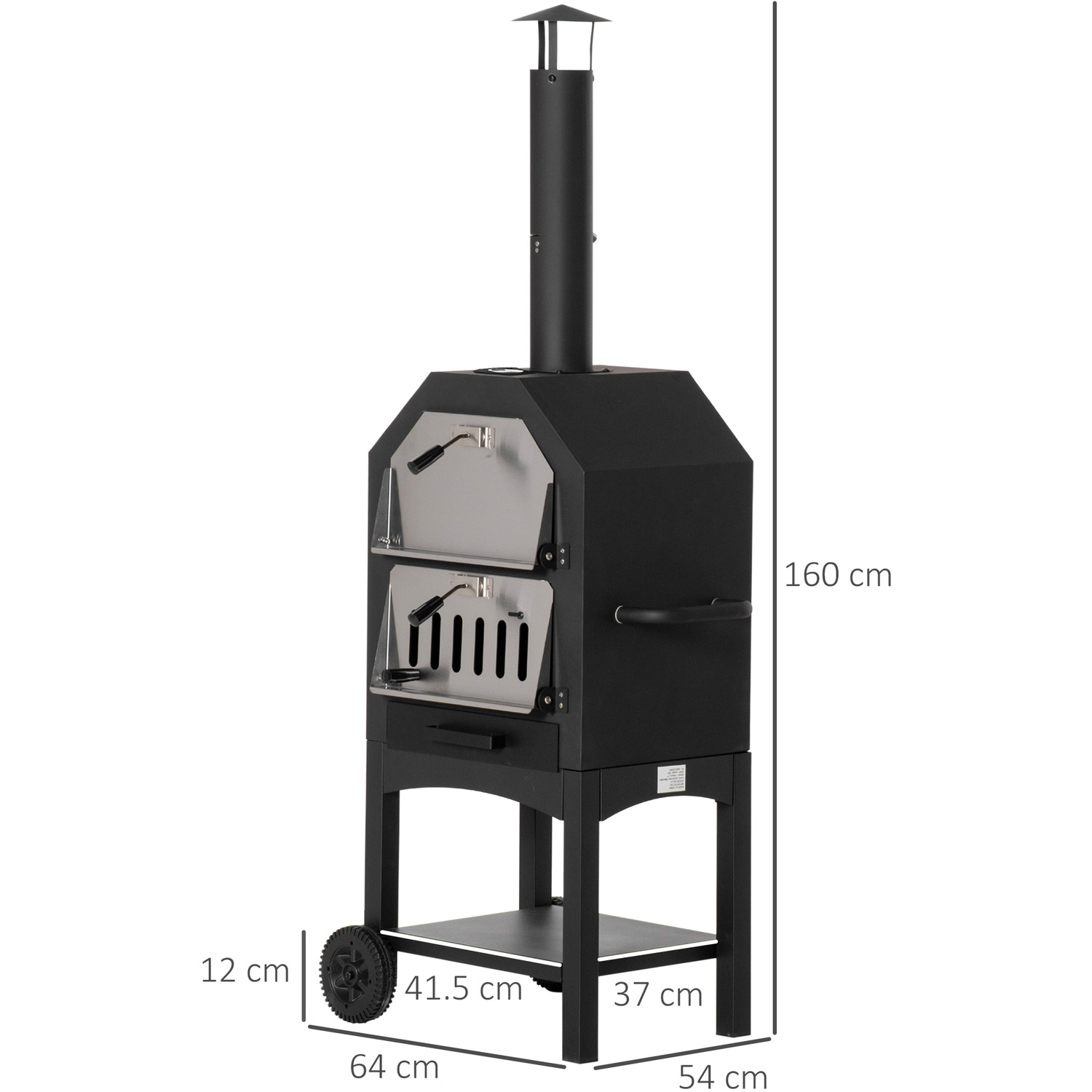 Curated visual reference: Gallery Detail: Charcoal 2 Tier Freestanding Pizza Oven