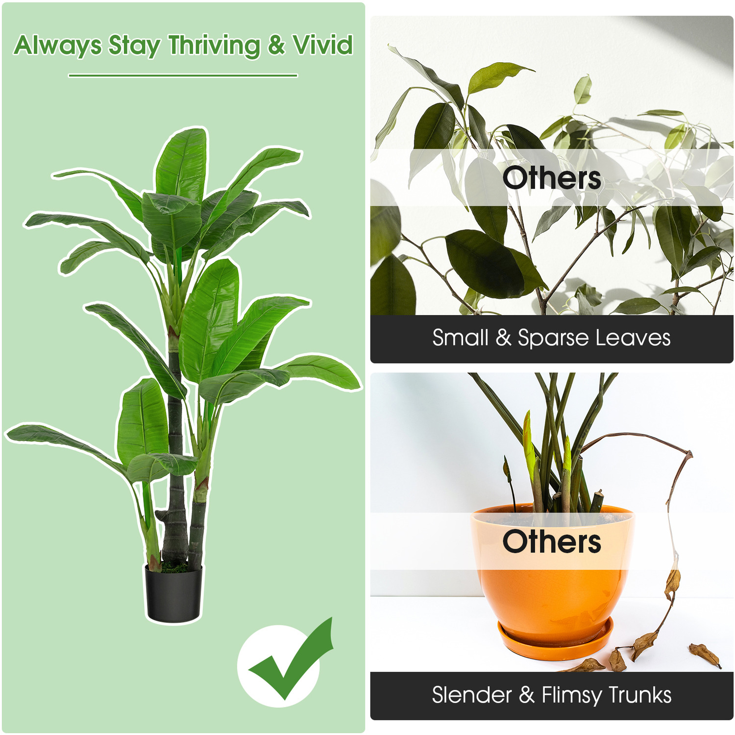 Artificial Banana Plant - Green