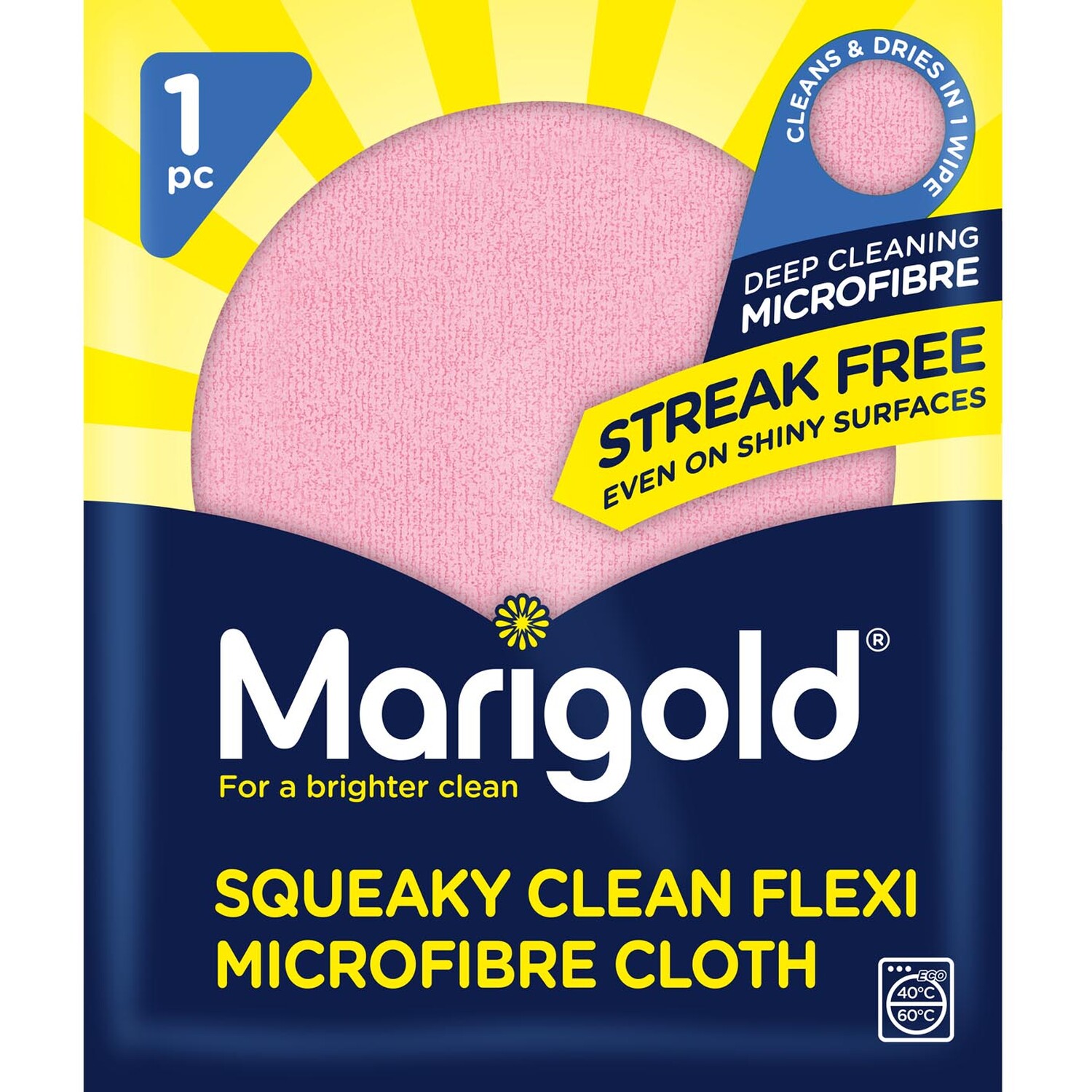 Marigold Squeaky Clean Flexi Microfibre Cloth - 32Cm