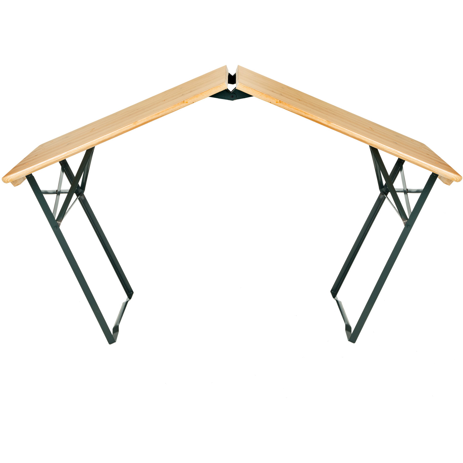 Picnic Table Set With Backrests - Brown