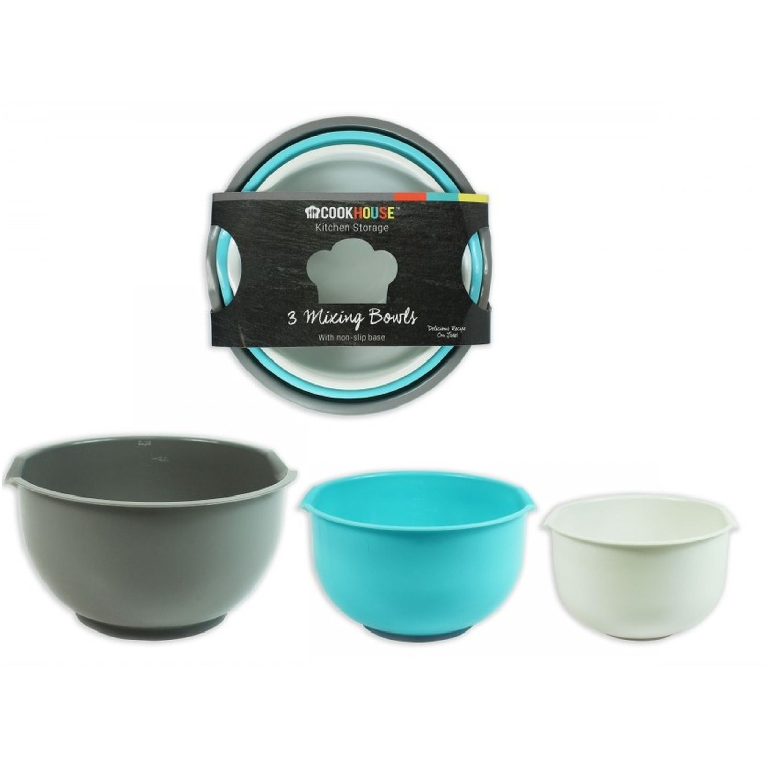 Image of Set Of 3 Kitchen Mixing Bowls&hellip;