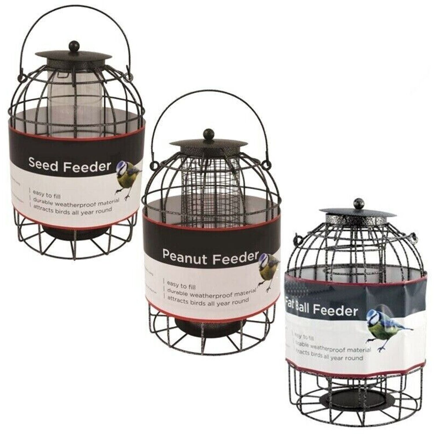 Image of Squirrel Proof Bird Feeders Set of&hellip;