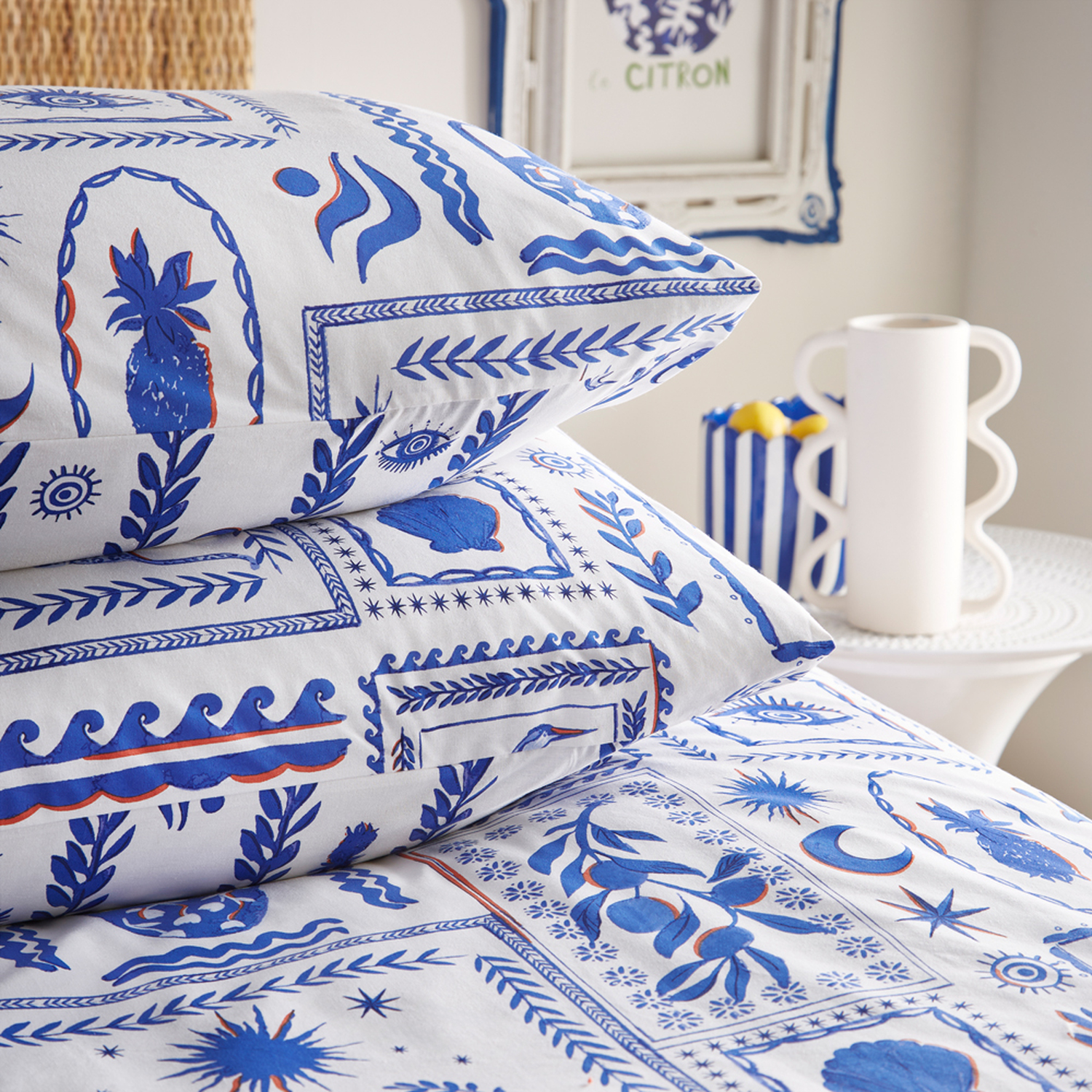 Fireze Abstract Duvet Cover Set - Blue Double