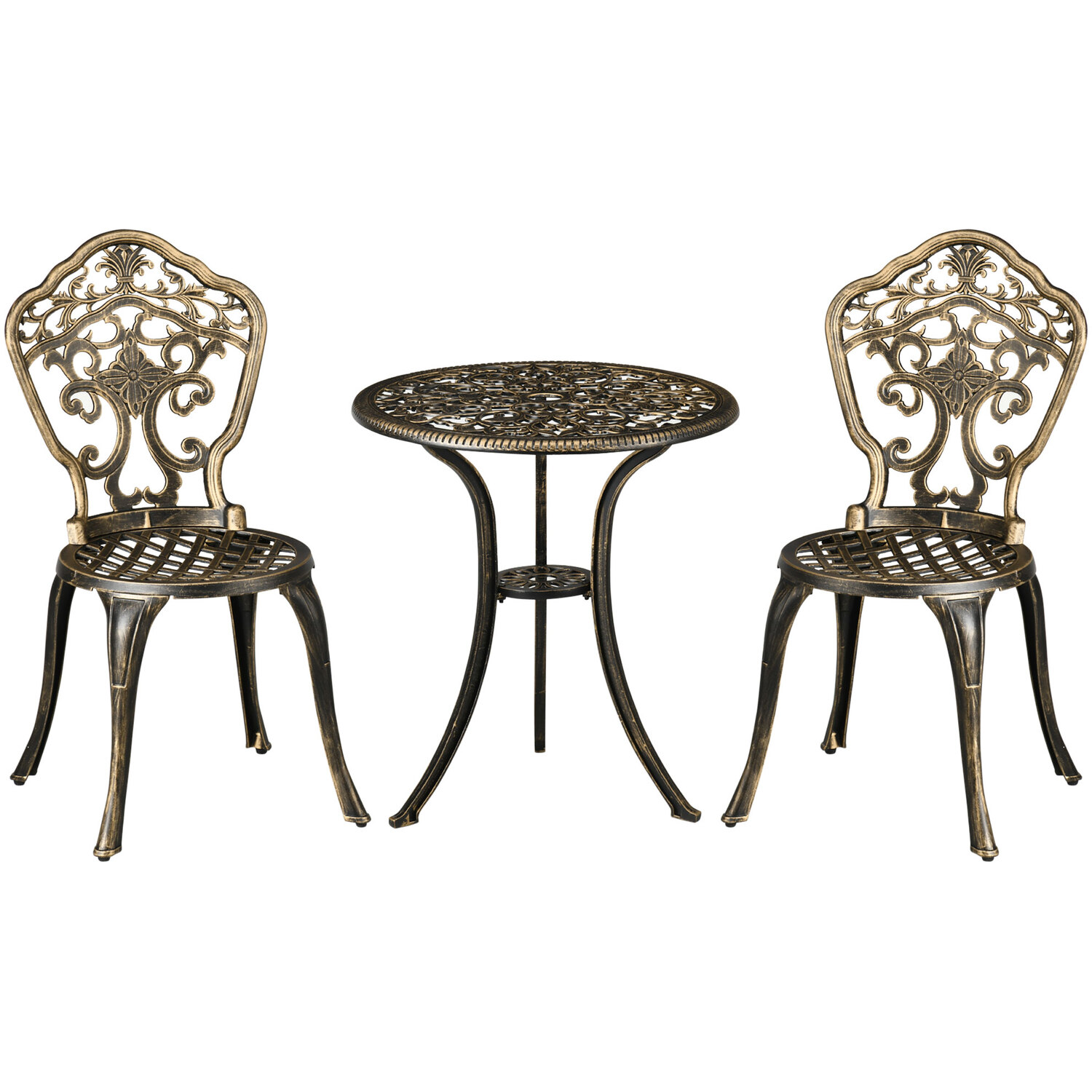 Outsunny Cast Aluminium Bistro Set