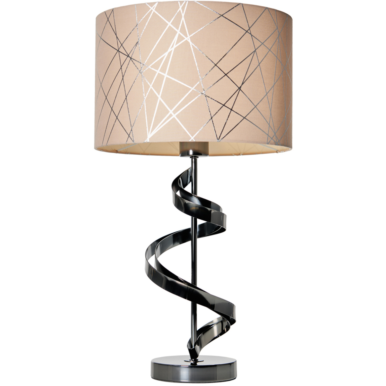 Image of Spiral Table Lamp with Mocha and&hellip;