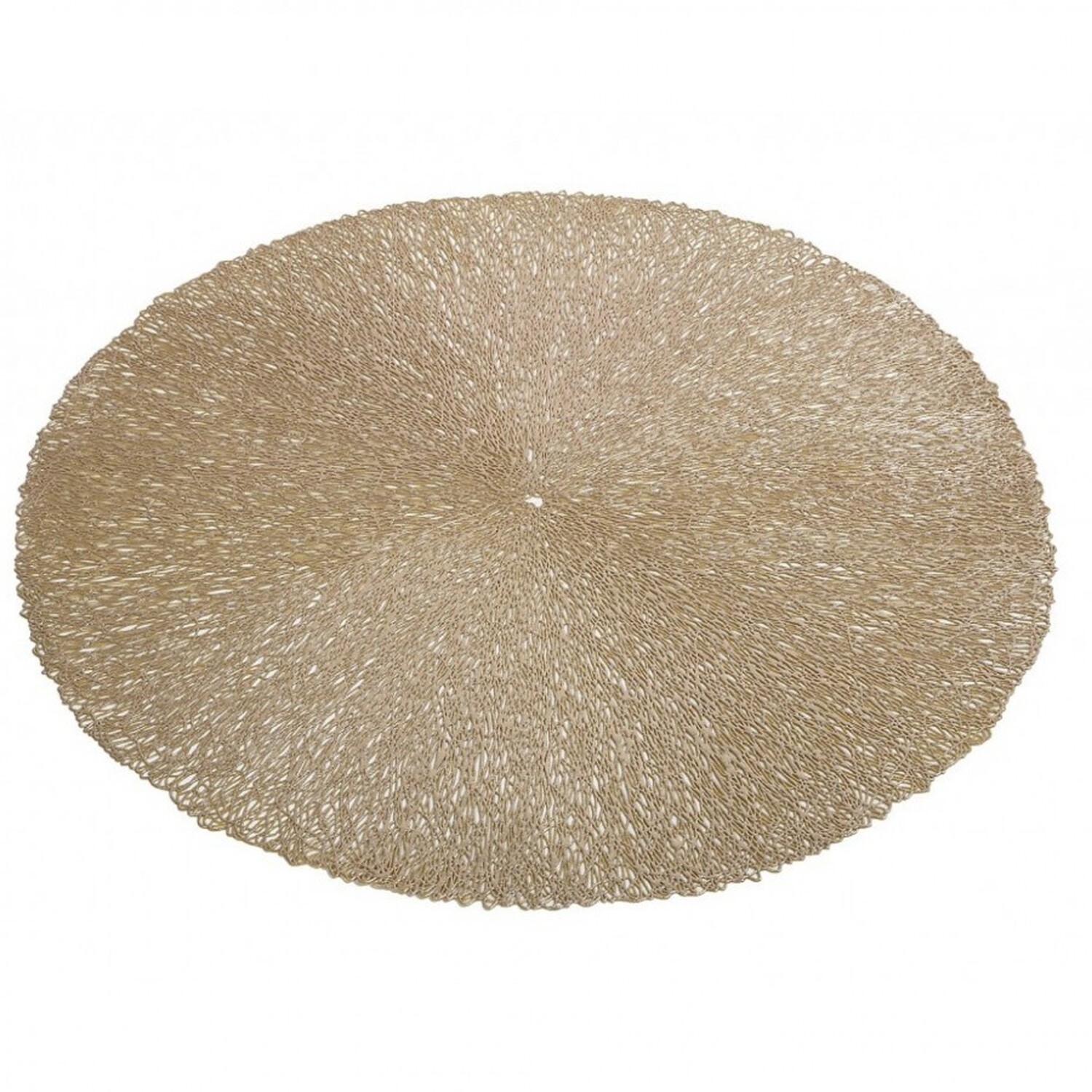 Image of Gold Round Placemat - Gold