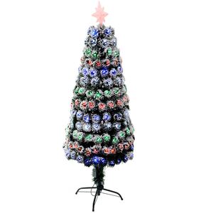 Frosted Tips LED Fibre Optic Christmas Tree