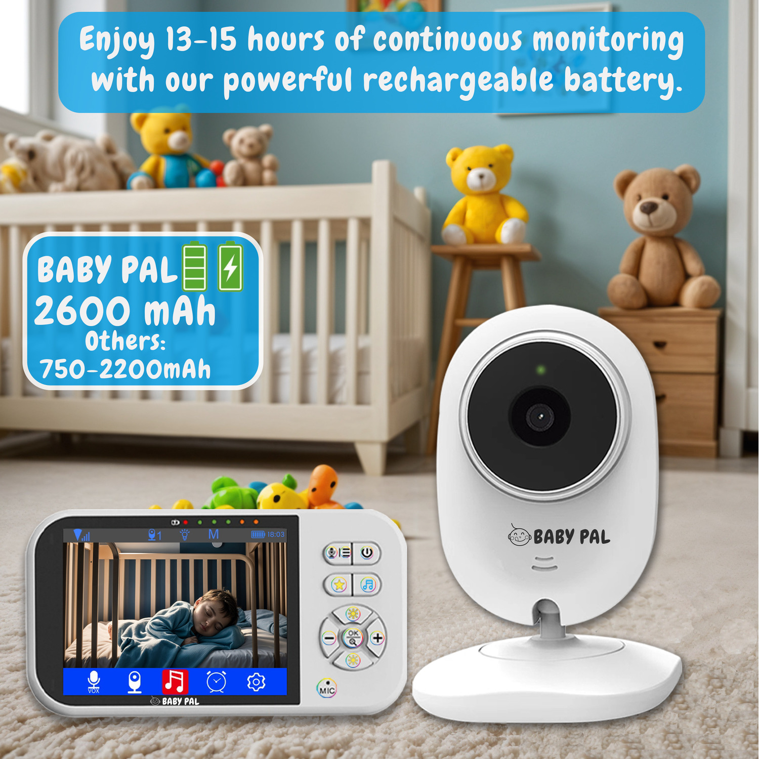 Baby Pal Video Monitor 3.5 LCD