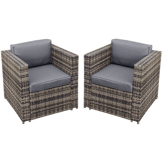 Oseasons Malta Rattan 2 Seat Twin Chair Set