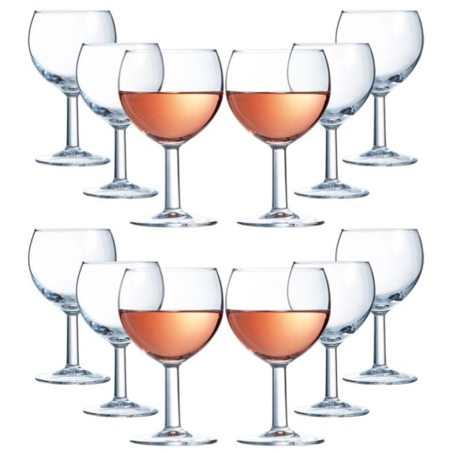Image of 12 Olympia Wine Glasses Small Balloon&hellip;