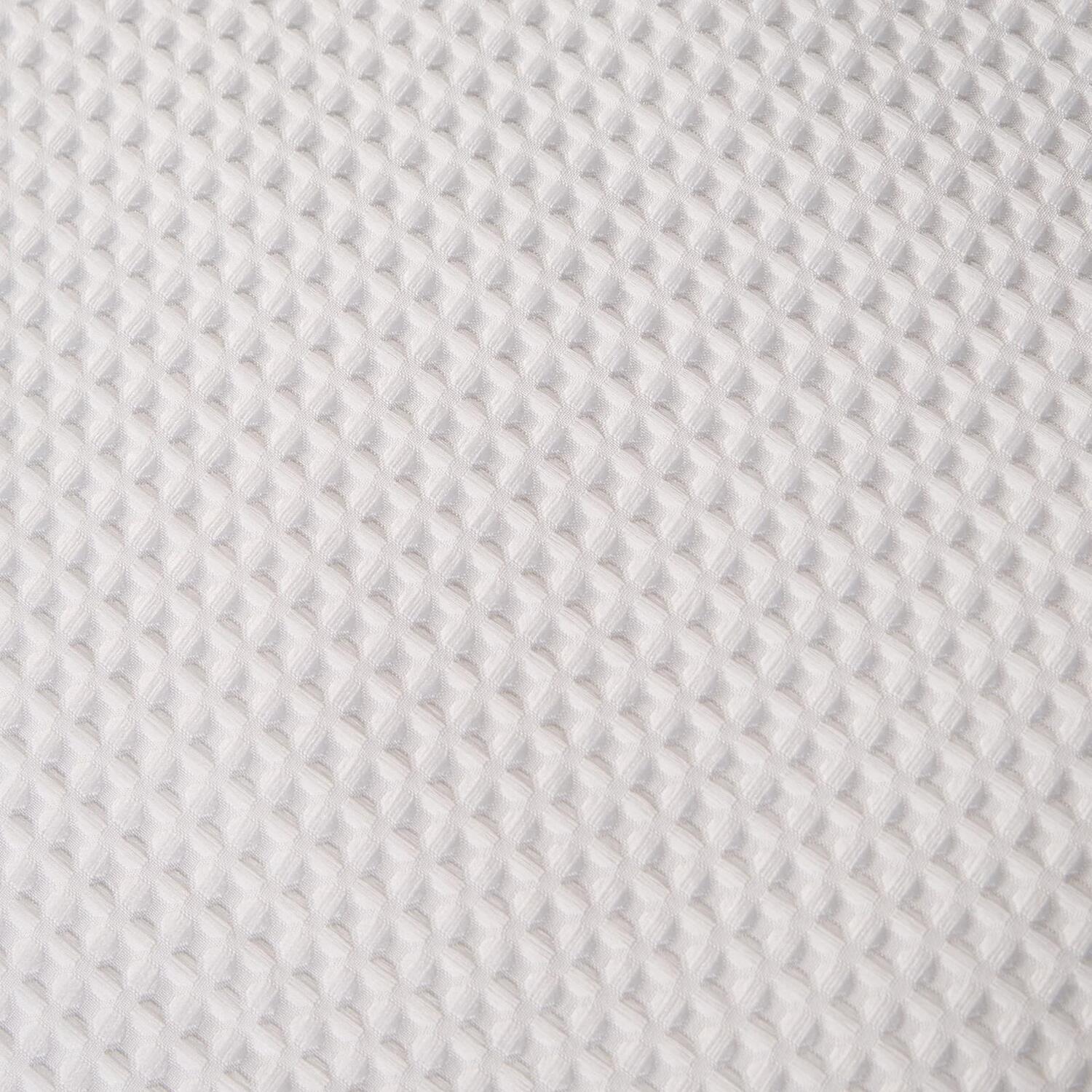 Waffle Texture Duvet Cover Set - White Superking