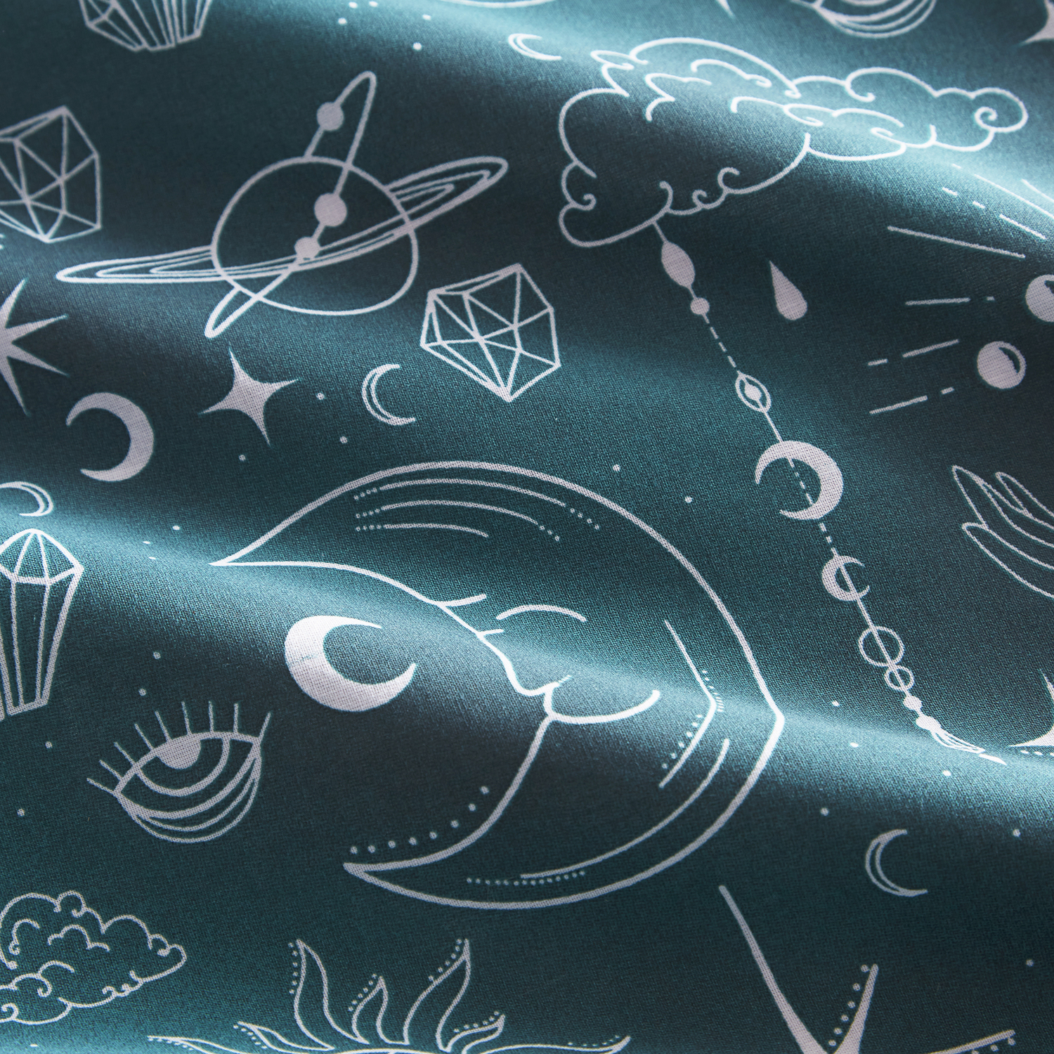 Charlotte Thomas Celestial Duvet Cover Set - Blue Double
