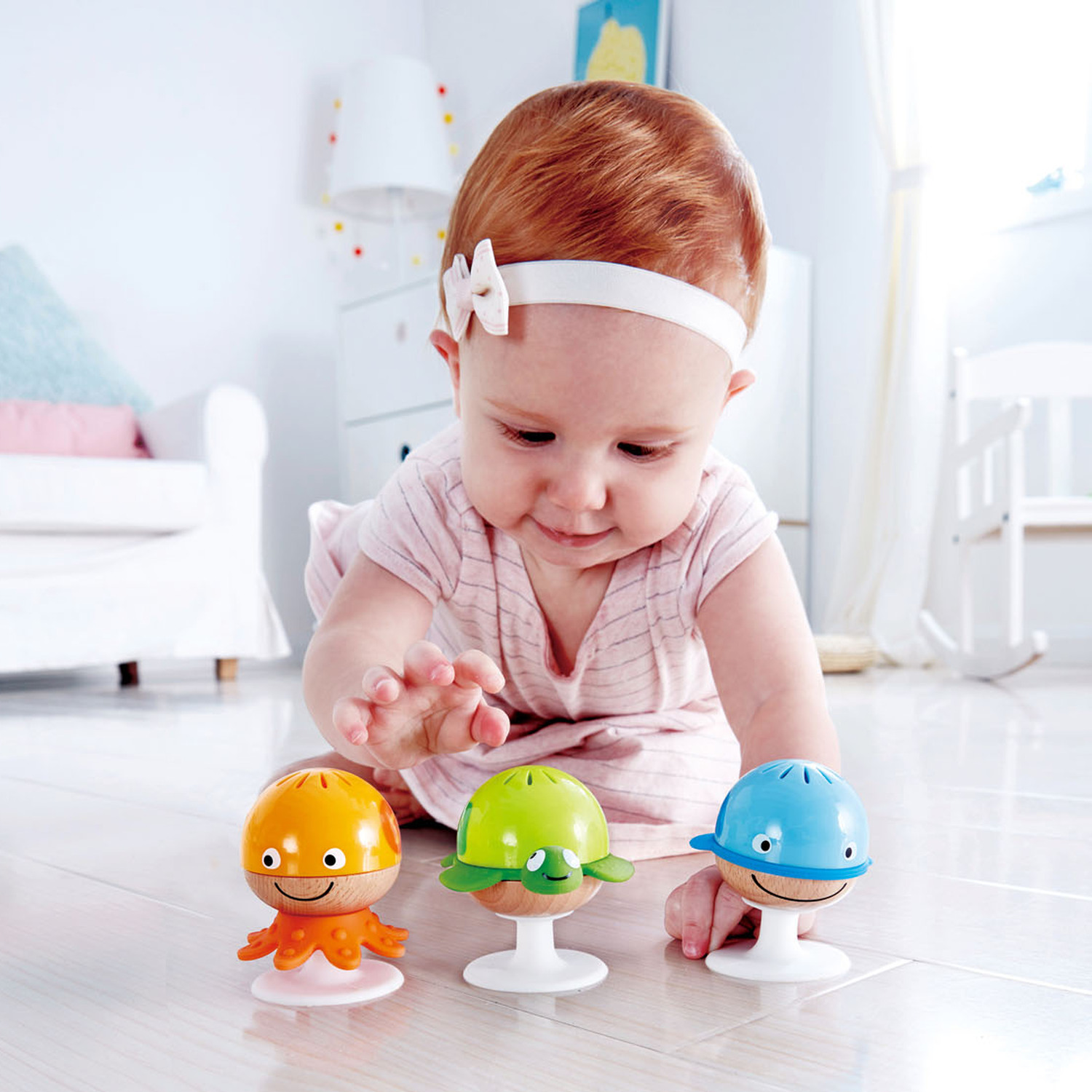 Squishseas Rattles Rangle HAPE Sea Animals Rattle Set