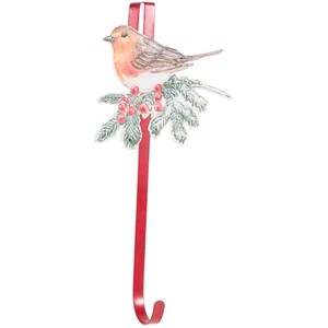 Christmas Robin Metal Wreath Hanger