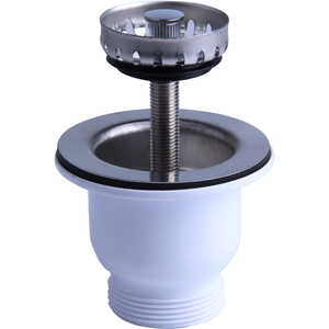 Mini Basket Strainer Waste - 85mm Diameter - Chrome