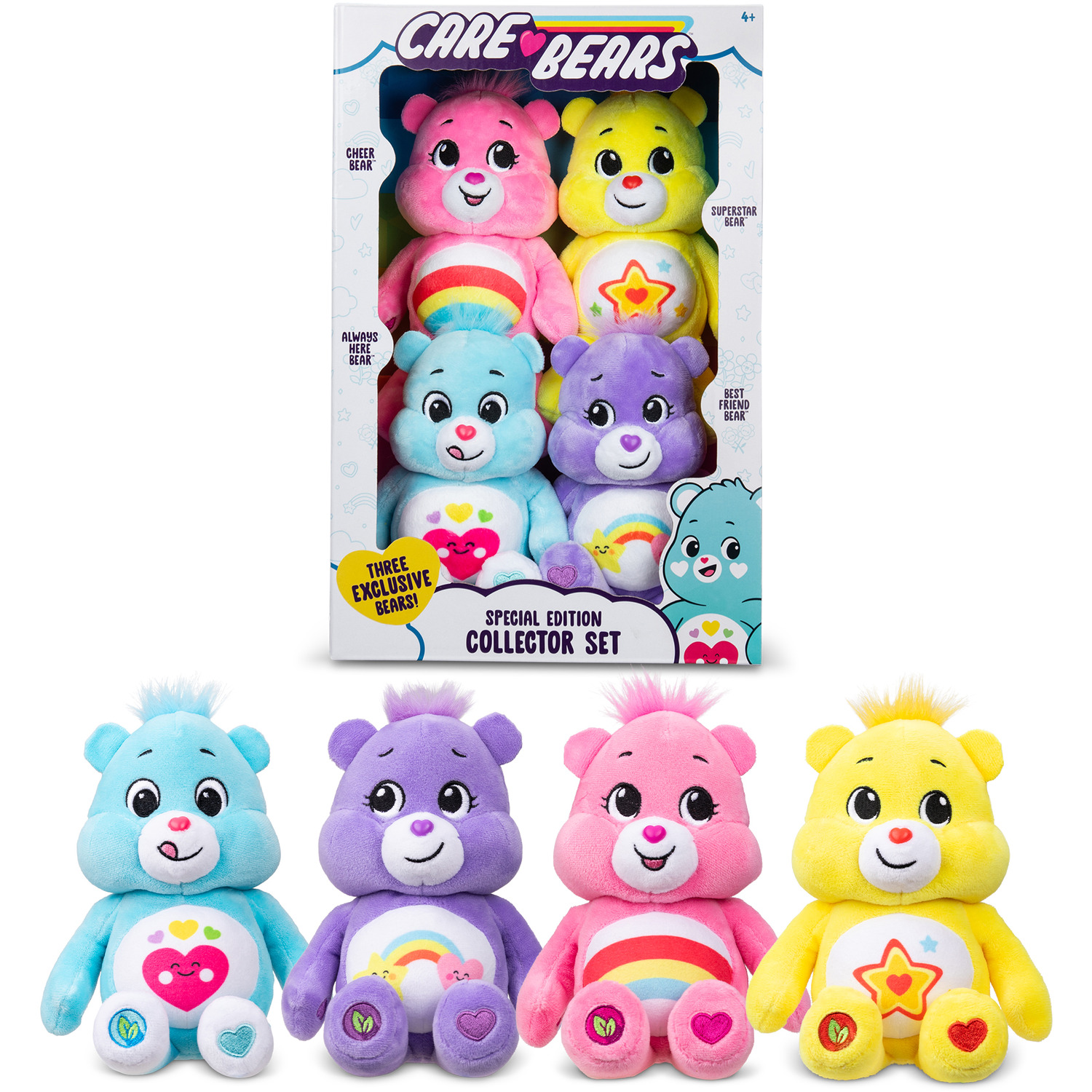 Care Bears Plush Treasure Box 4 Pack