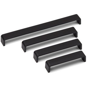 Matt Black Cupboard Handles