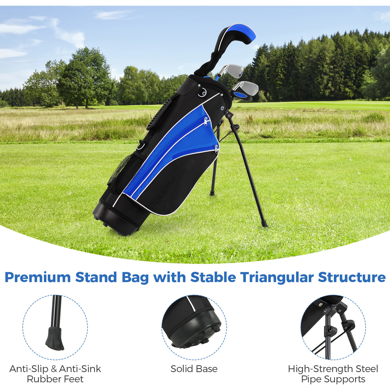 Kids Complete Golf Clubs Set - Blue