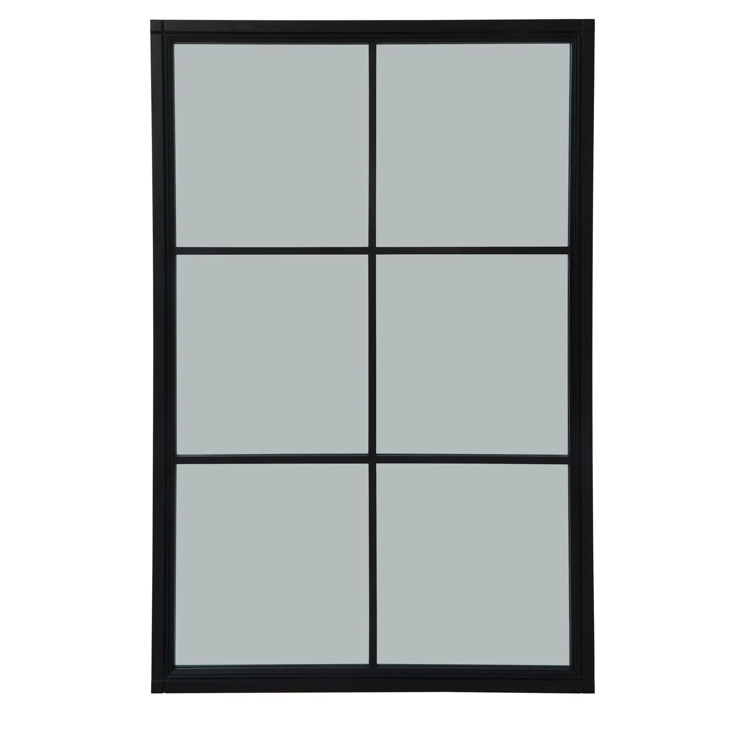 Image of Grand Architectural Window Mirror - Brown