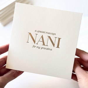 Luxury Special Message Card  Nani Grandma
