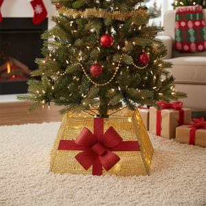 Christmas LED Gift Box Tree Skirt
