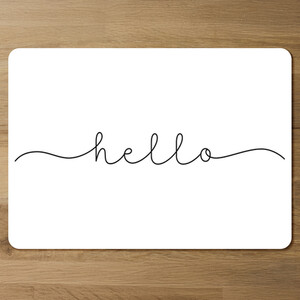 Text Hello Designer Placemat Set